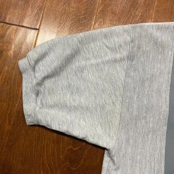 LD Sport Vintage Casual Sweatshirt Polo Gray Navy Poly Blend Shirt Mens Size XLT - Picture 4 of 8